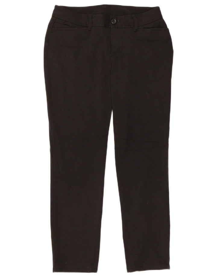 EDDIE BAUER Dame Slim Casual Bukser US 4 Small W28 L27 Sort Polyester