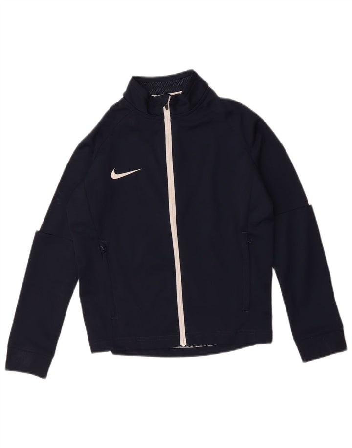 Nike drenge Dri Fit træningsdragt topjakke 8-9 år Lille marineblå
