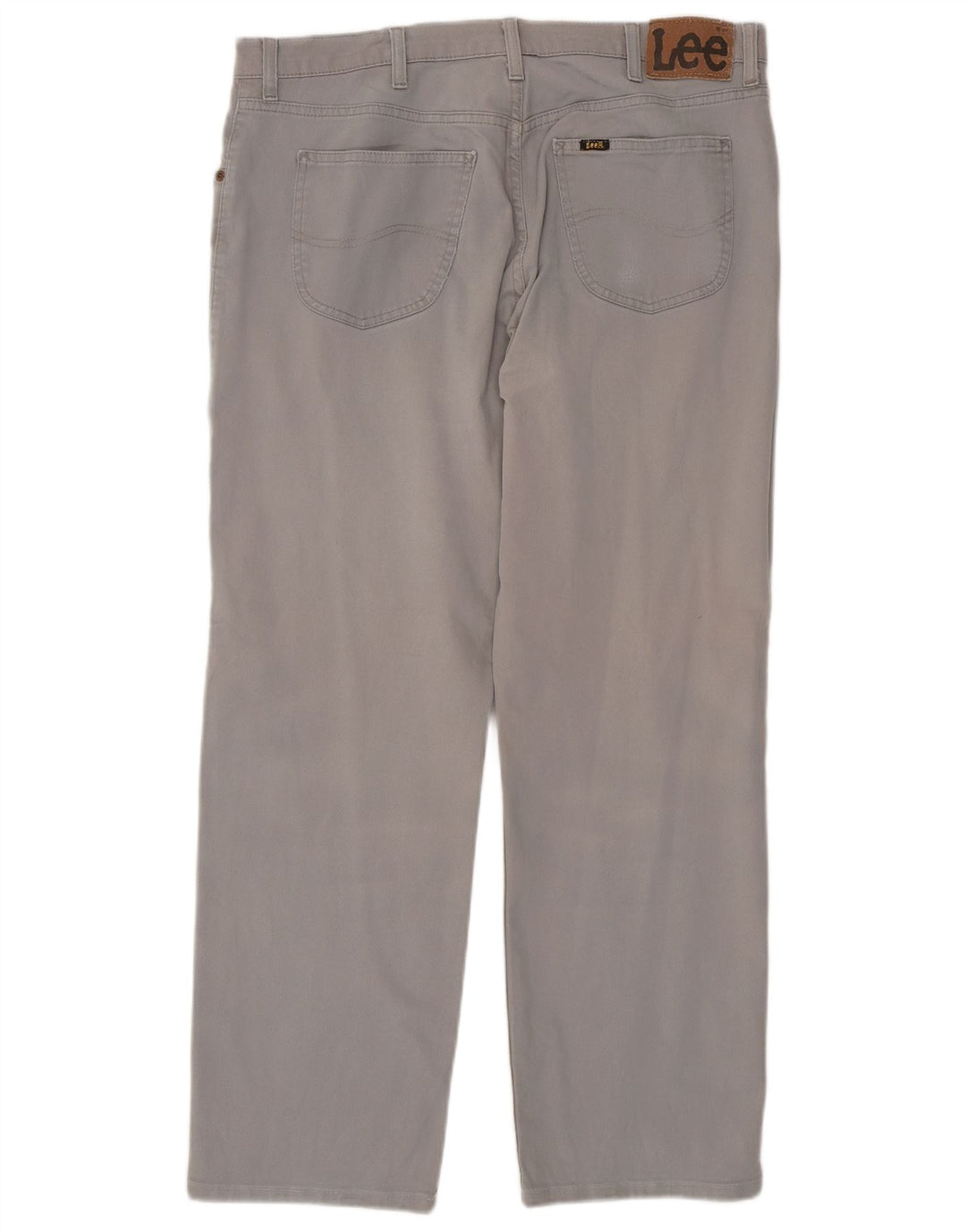 Lee Mens Brooklyn Straight Jeans W38 L30 Grå Bomuld