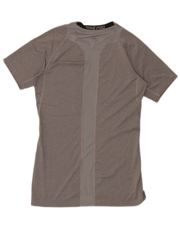 Nike Herre Dri Fit T-Shirt Top Stor Grå Polyester