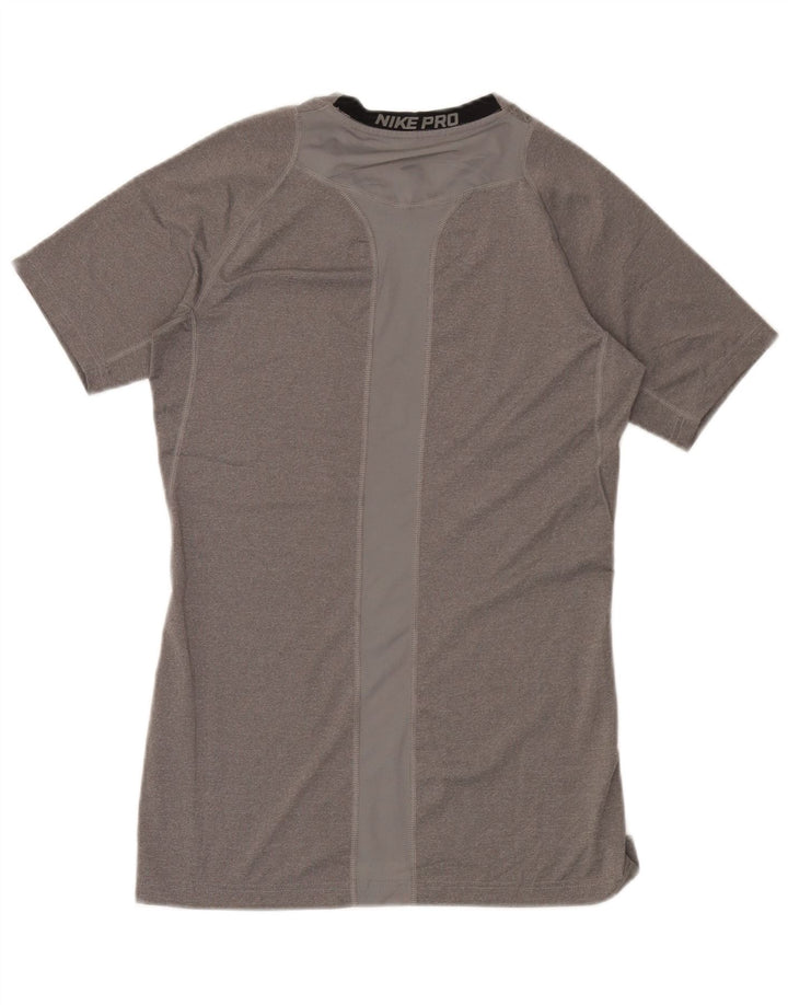 Nike Herre Dri Fit T-Shirt Top Stor Grå Polyester