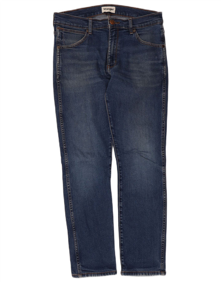 Wrangler Herre Larston Slim Jeans W30 L28 Blå Bomuld
