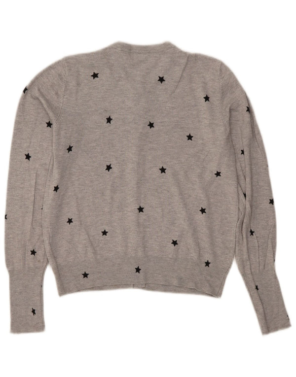 Marks & Spencer Dame Crop Cardigan Sweater UK 10 Small Grey
