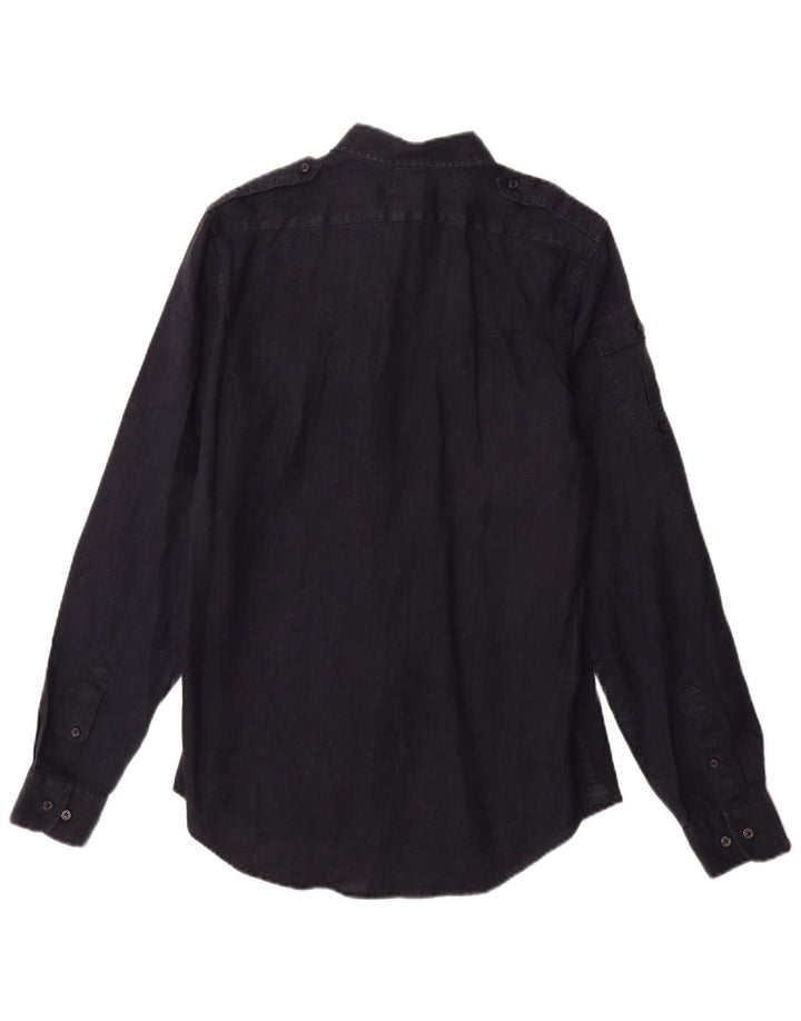 Marina Yachting Herre Regular Fit skjorte størrelse 39 Medium Navy Blue