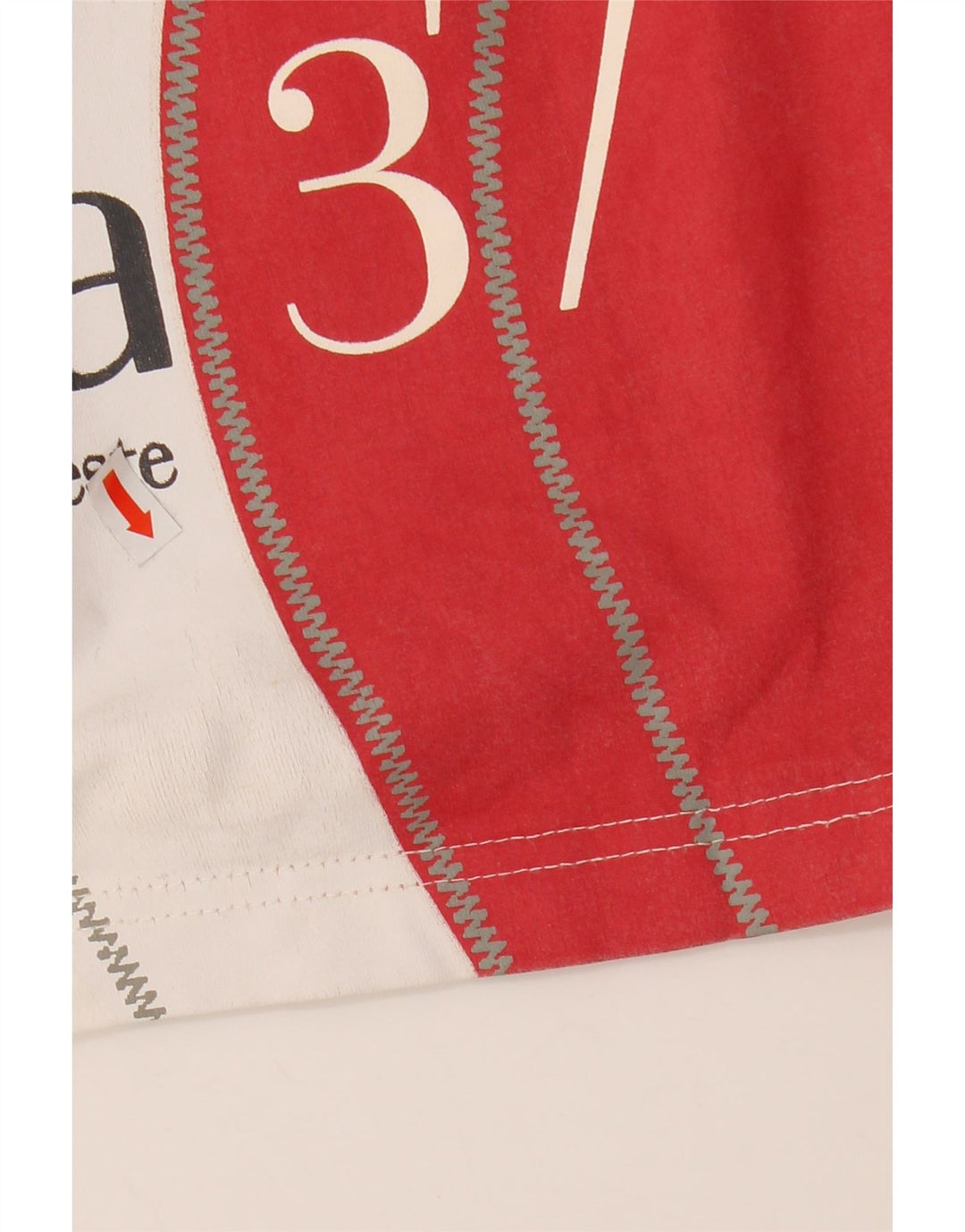 MURPHY & NYE Herre Barcolana Grafisk T-Shirt Top Medium White Colourblock