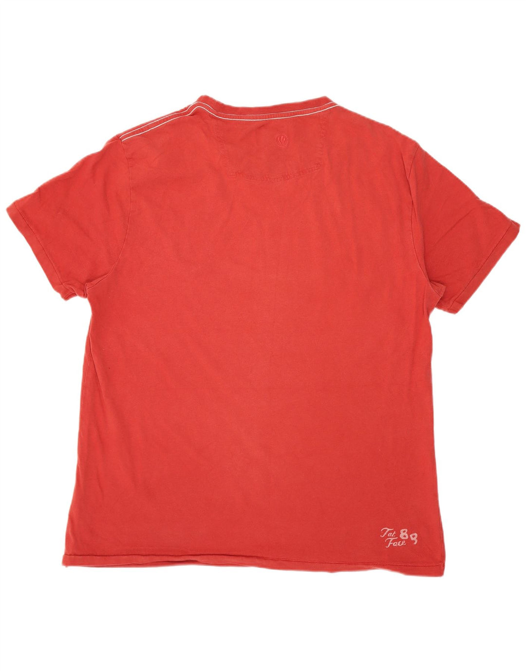 Fat Face Herre grafisk T-shirt Top Medium Rød Bomuld