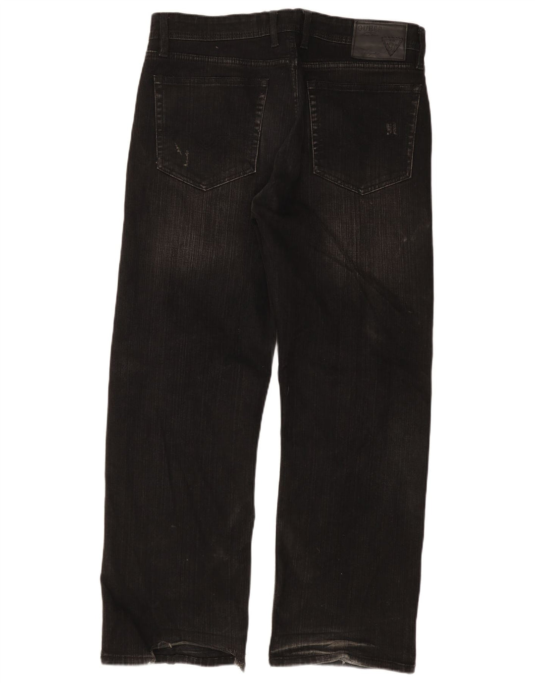 GUESS Straight jeans til mænd W36 L30 Sort bomuld