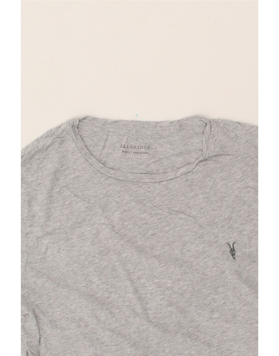 ALL SAINTS Mens T-Shirt Top Small Grey Vintage All Saints and Second-Hand All Saints from Messina Hembry 