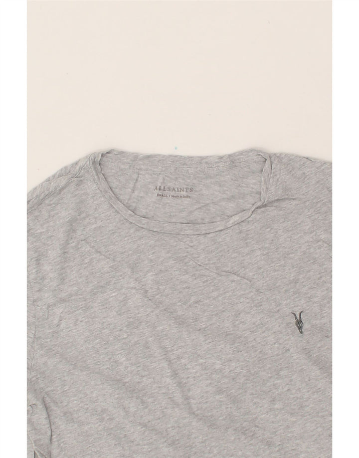 ALL SAINTS Mens T-Shirt Top Small Grey Vintage All Saints and Second-Hand All Saints from Messina Hembry 