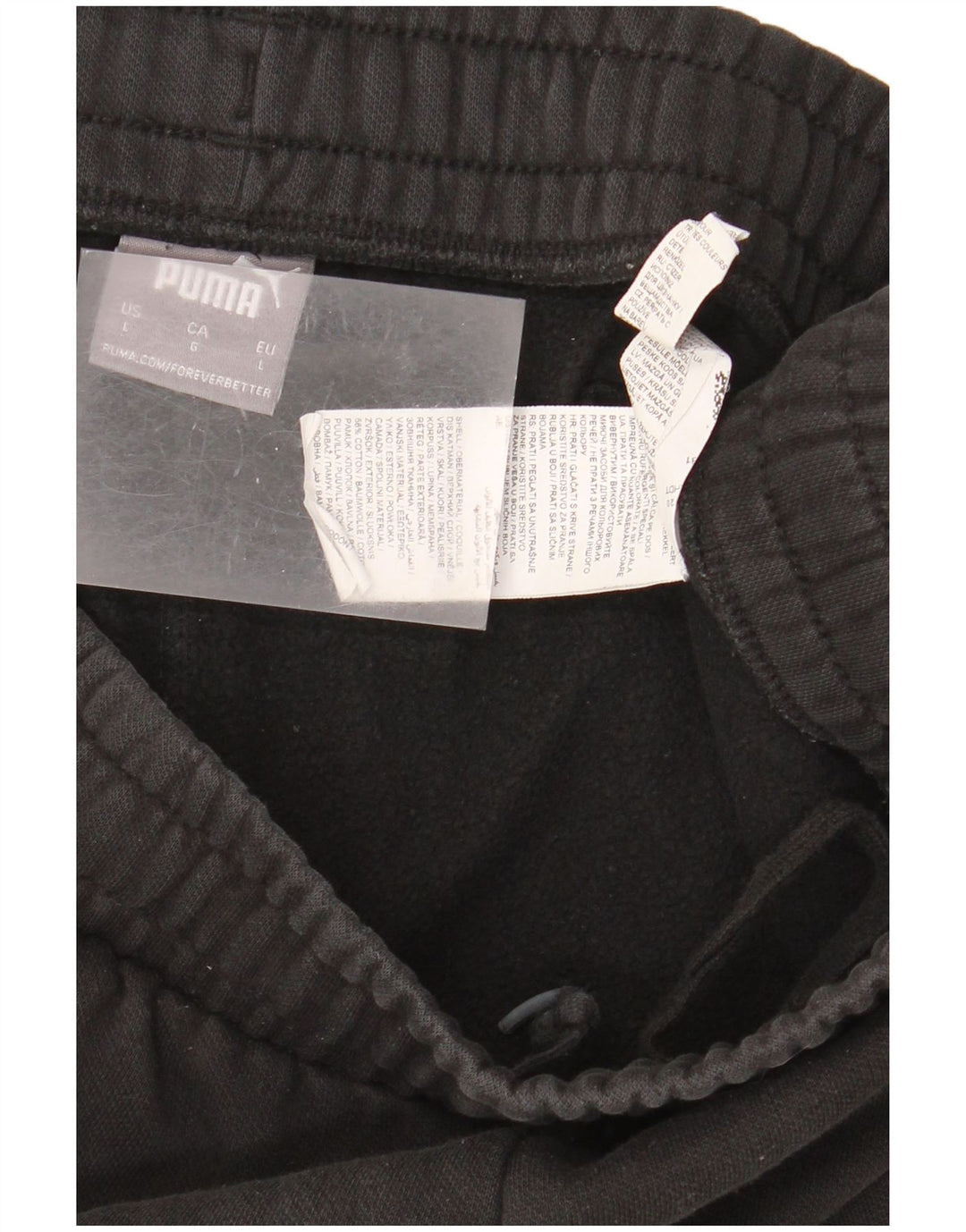 Puma Herre Sportshorts Stor Sort Bomuld