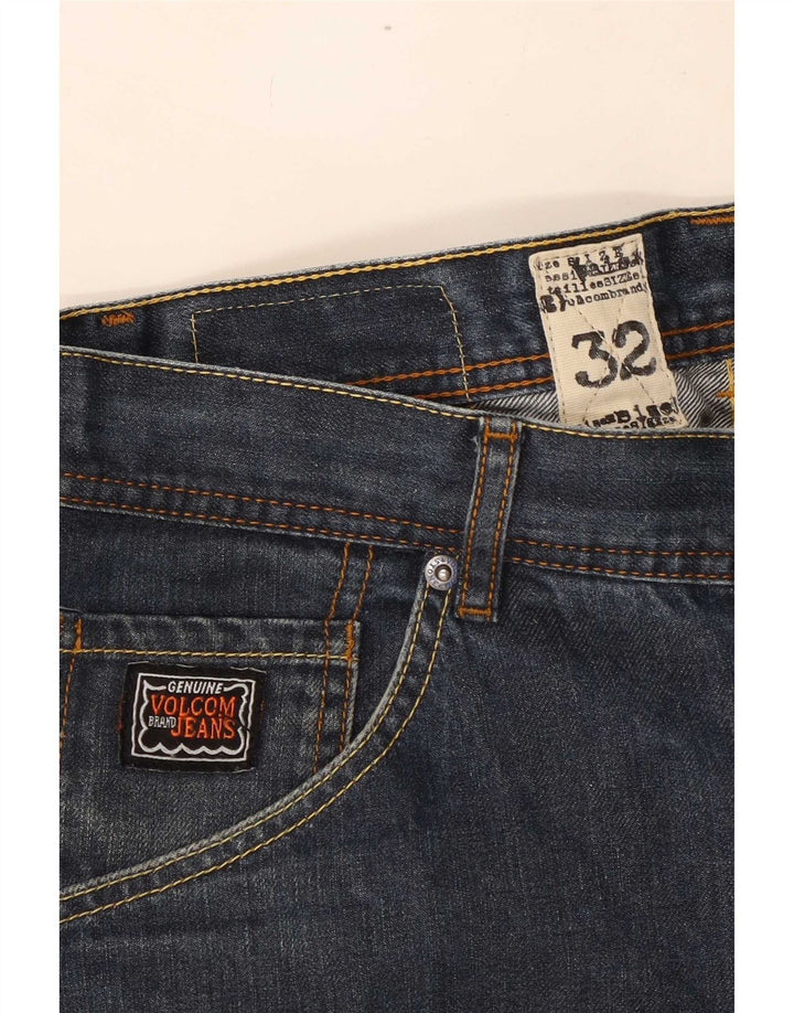 Volcom Straight Jeans til mænd W32 L31 Marineblå bomuld