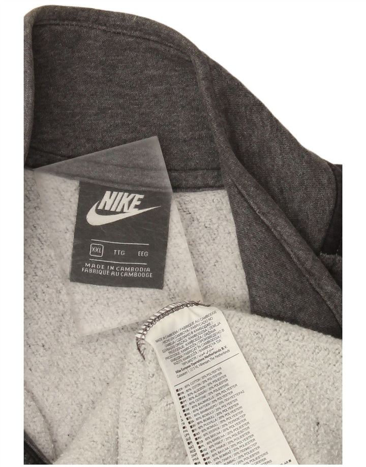 Nike træningsdragt topjakke til mænd 2XL grå bomuld