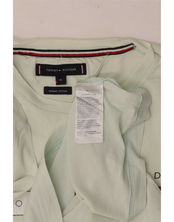 Tommy Hilfiger Herre grafisk T-shirt top mellemgrøn bomuld