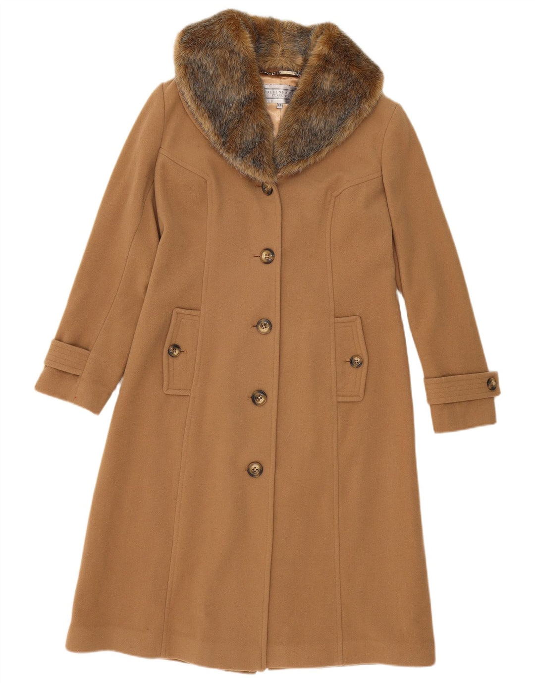 Debenhams Dame Classics Overfrakke UK 12 Medium Brun