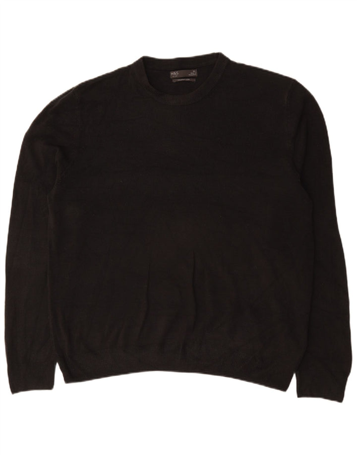 Marks & Spencer Herre sweater med rund hals XL sort akryl