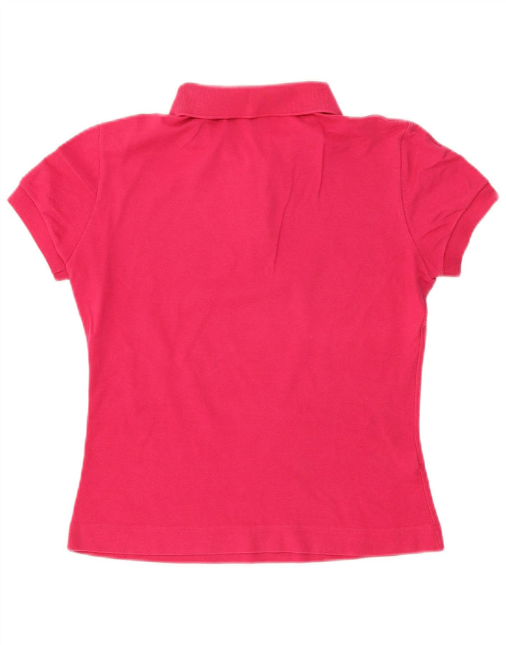 Lacoste Dame Polo Shirt Størrelse 42 Large Pink Bomuld
