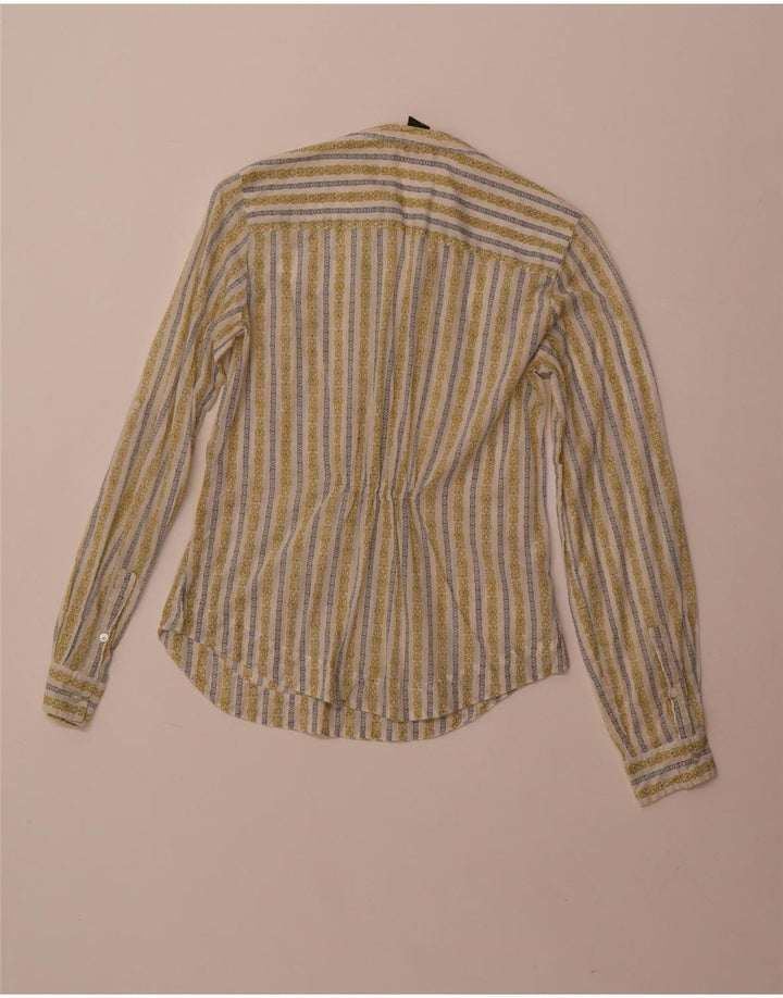 Eddie Bauer Dameskjorte UK 6 XS Grøn Blomsterbomuld