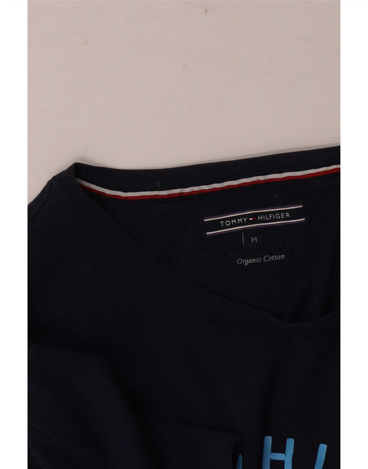 Tommy Hilfiger Herre grafisk T-shirt Top Medium Navy Blue