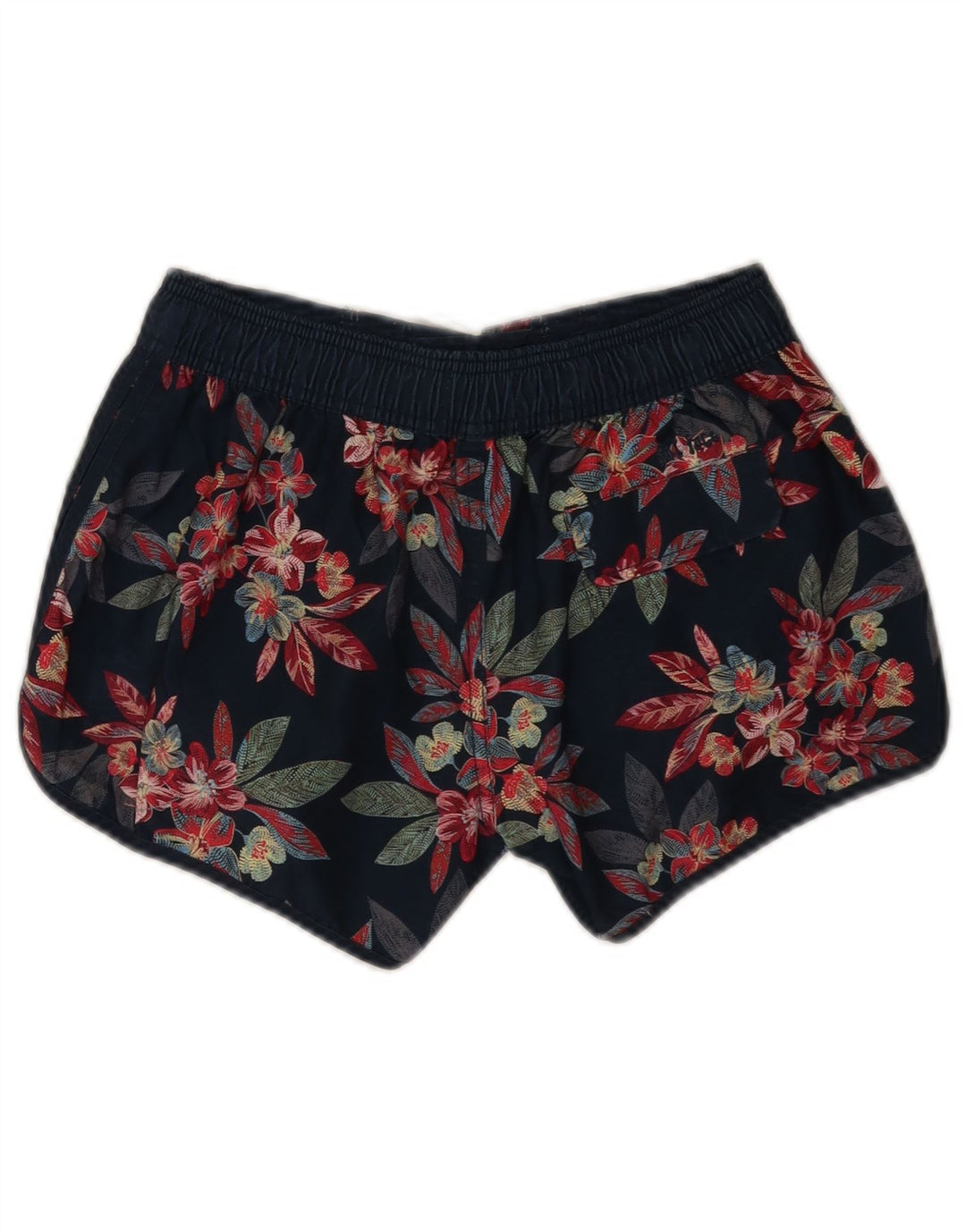 Fat Face Dame svømmeshorts UK 8 Small Navy Blue Floral Polyester