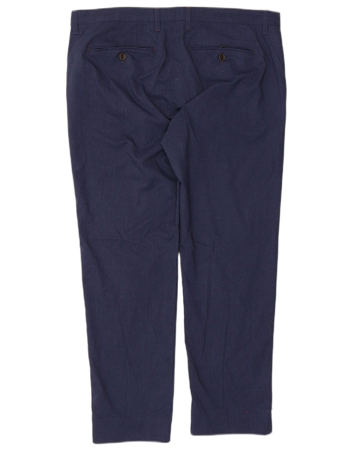 Ted Baker Herre Slim Suit Bukser W36 L28 Marineblå Polyester
