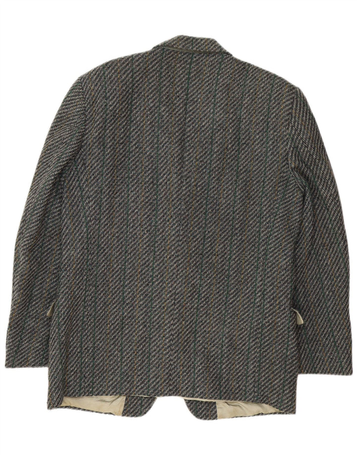 Facis Herre 2-knaps blazerjakke IT 52 XL Grå sildebensuld