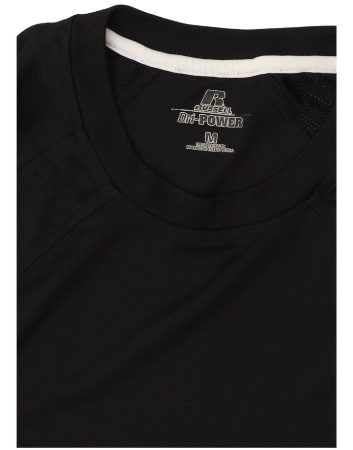 RUSSELL ATHLETIC Herre T-Shirt Top Medium Sort Polyester