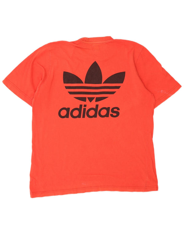 Adidas Grafisk T-shirt top til mænd, stor rød bomuld