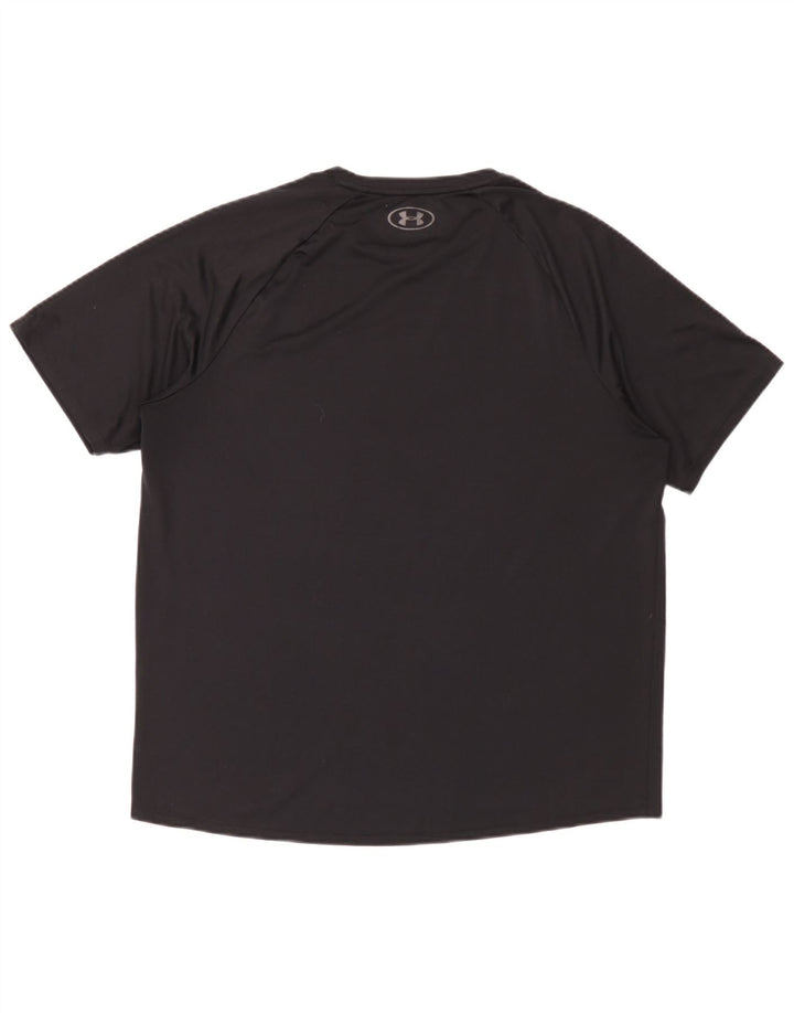 Under Armour Herre The Tech Tee T-Shirt Top Stor Sort