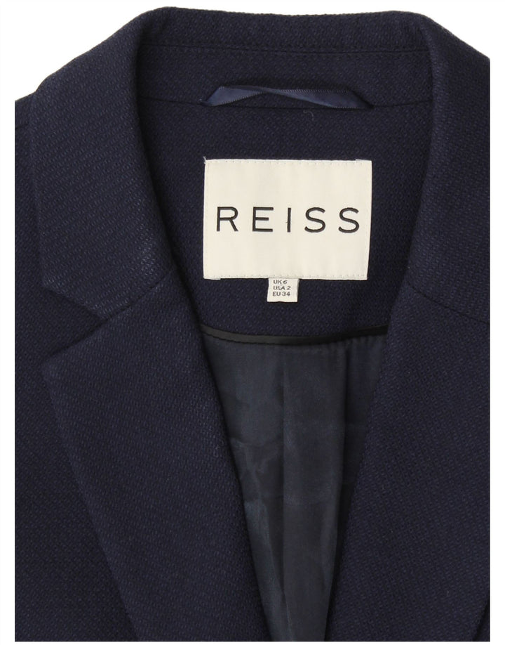 REISS Blazerjakke med 1 knap til kvinder UK 6 XS Marineblå