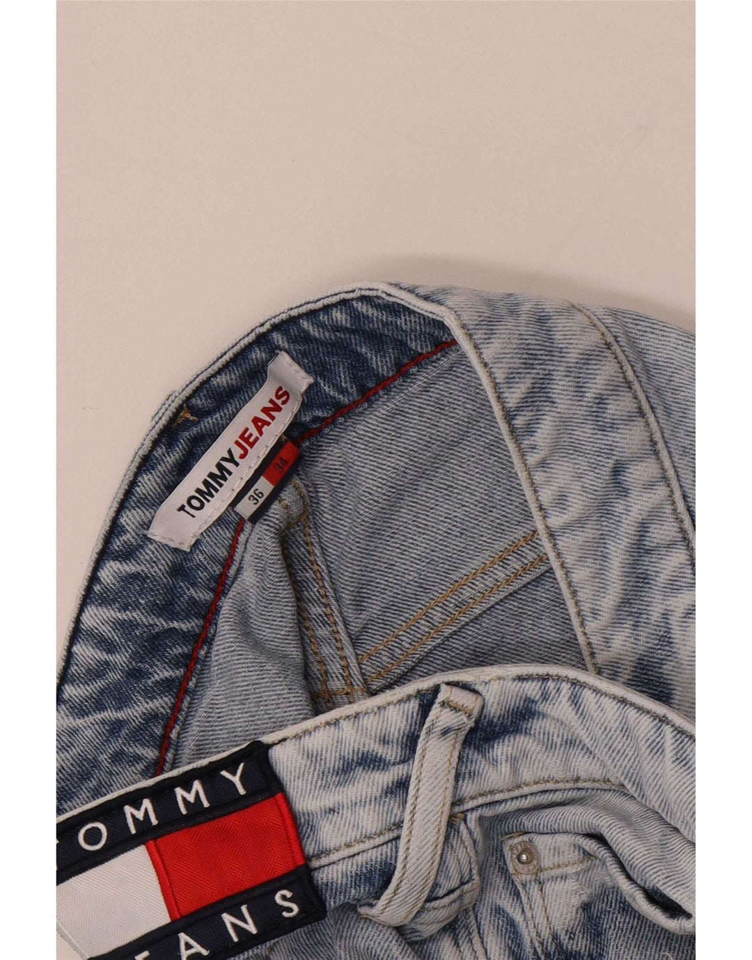 Tommy Hilfiger Herre Slim Jeans W36 L29 Blå