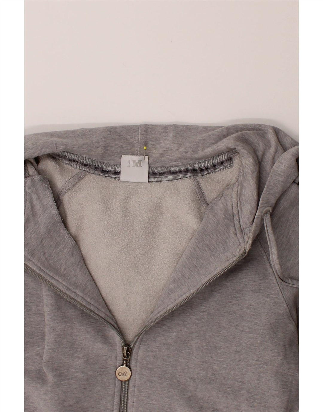 NORTH SAILS Womens Zip Hoodie Sweater UK 14 Medium Grey Cotton Vintage North Sails and Second-Hand North Sails from Messina Hembry 