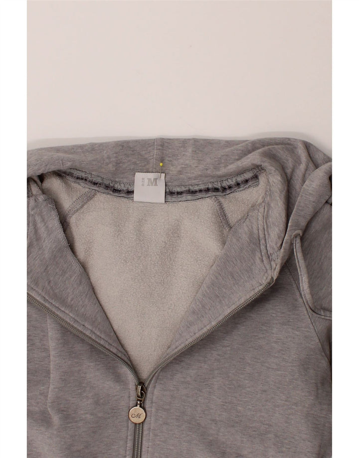 NORTH SAILS Womens Zip Hoodie Sweater UK 14 Medium Grey Cotton Vintage North Sails and Second-Hand North Sails from Messina Hembry 