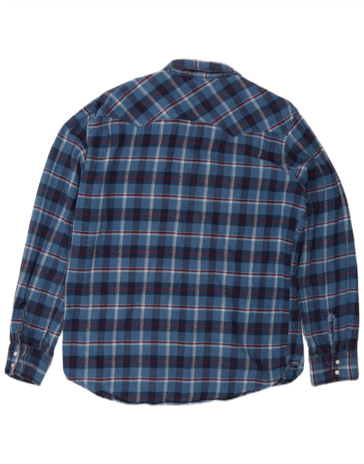 Levi's herre flannelskjorte stor blå ternet