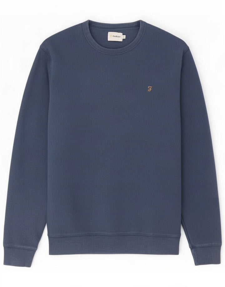Farah Sweatshirt Jumper til mænd XL Blå Bomuld