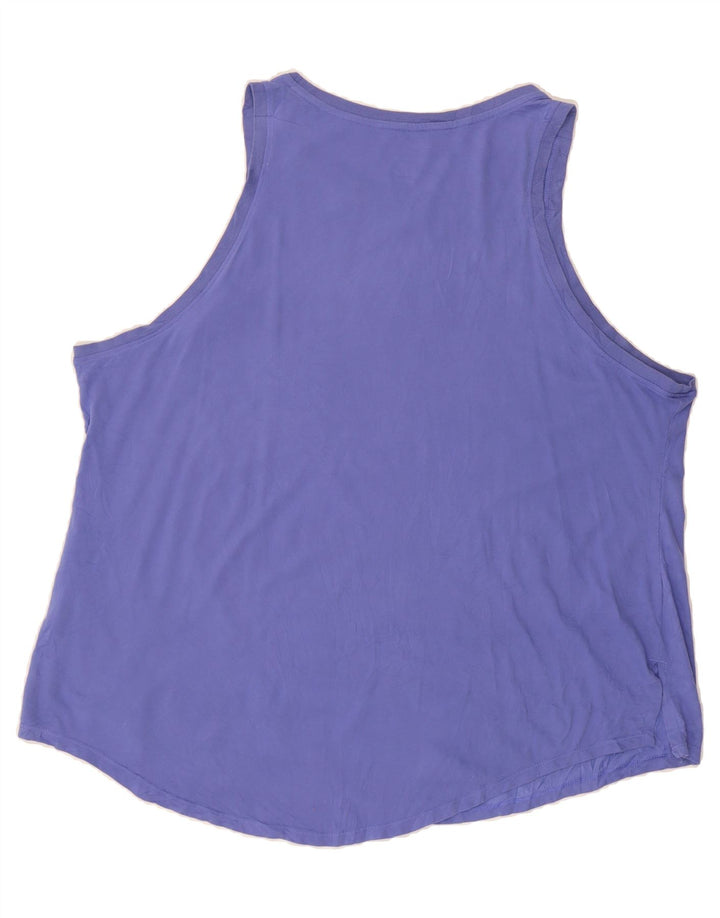 NIKE Herre Dri Fit Grafisk Vest Top 2XL Lilla Bomuld