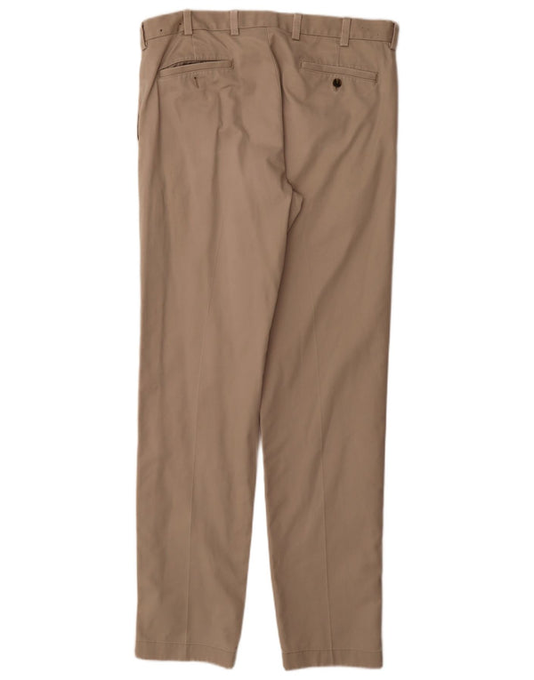 Brooks Brothers Herre Slim Chino Bukser W34 L34 Beige Bomuld