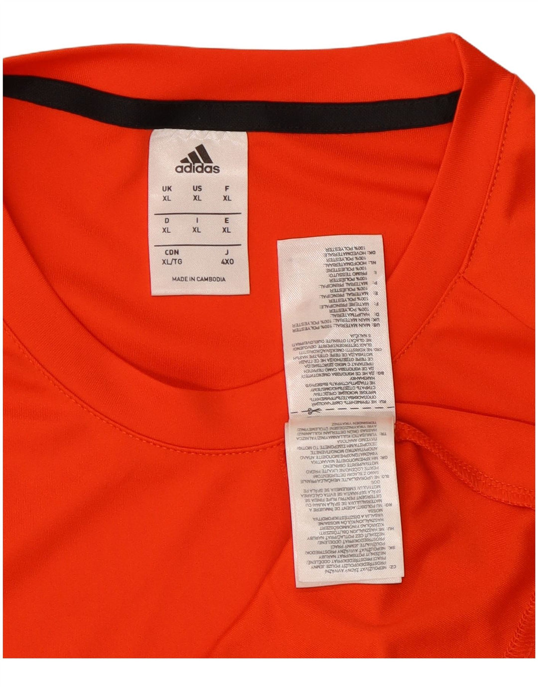 Adidas Herre Climalite træningsdragt Top XL Orange Colourblock Polyester