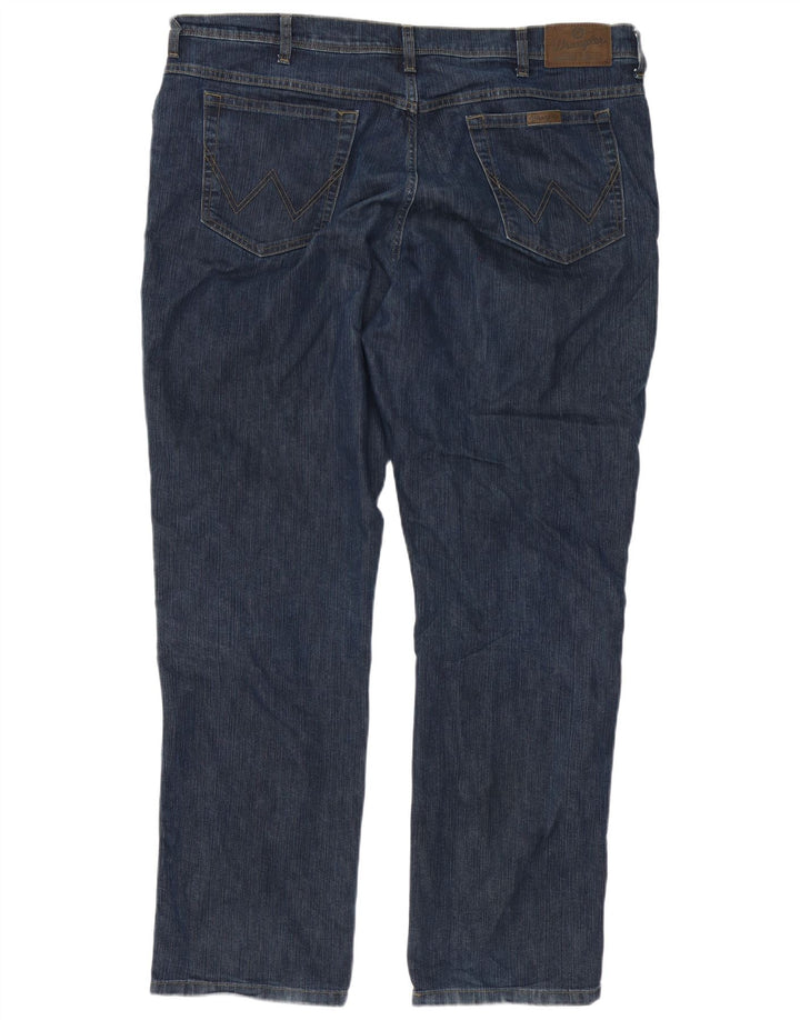 Wrangler Straight Jeans til mænd W42 L32 Blå