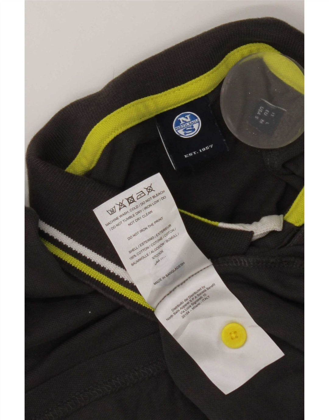 North Sails Herre Polo Shirt Medium Grå Bomuld