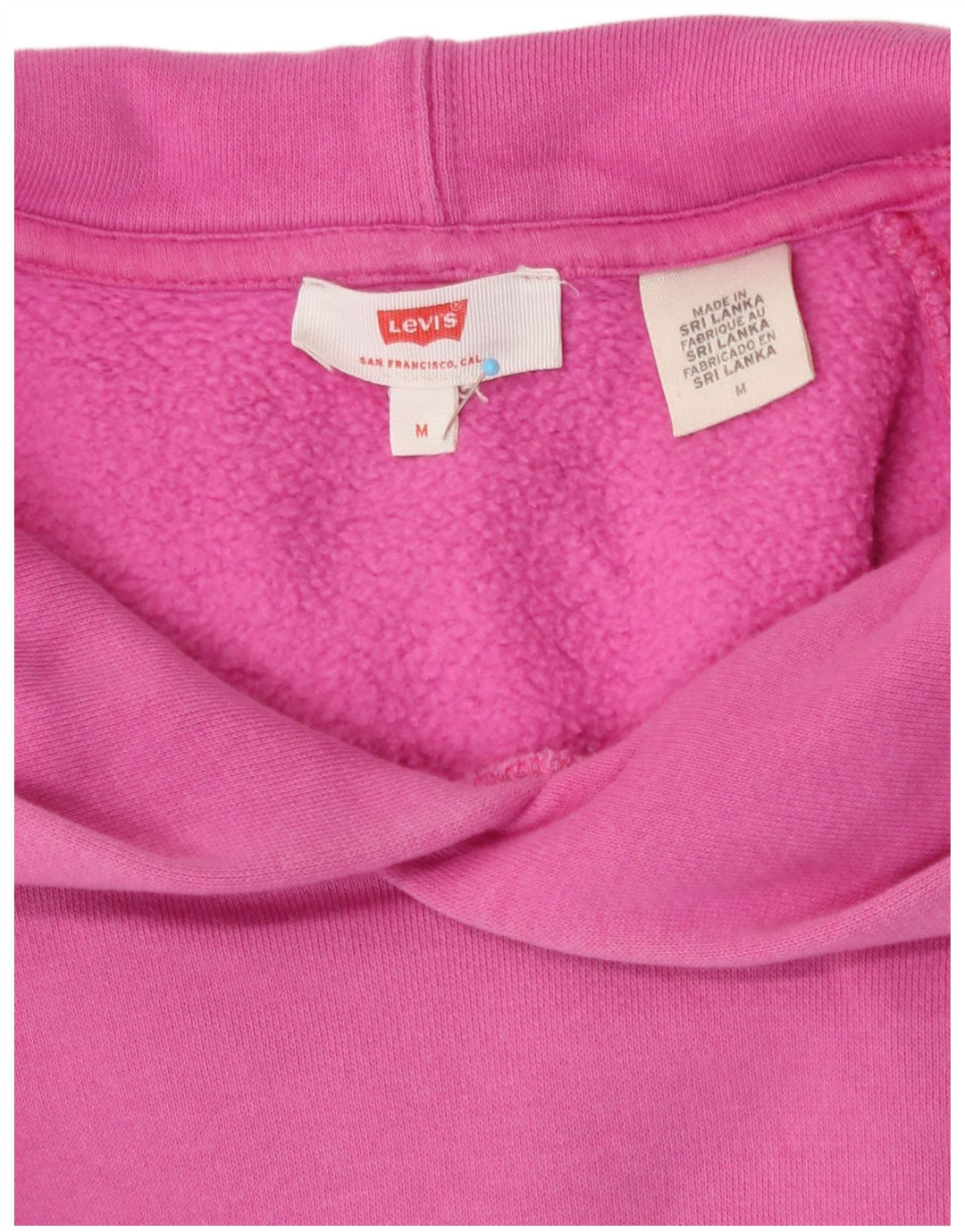 Levi's Graphic Oversized Hoodie Jumper til kvinder UK 14 Medium Pink