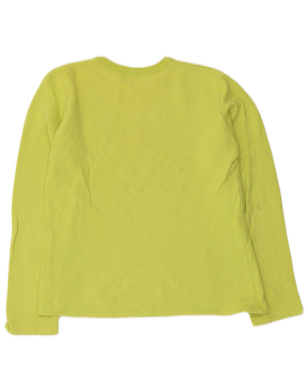 Benetton Girls Graphic Sweatshirt Jumper 11-12 år XL Grøn Bomuld