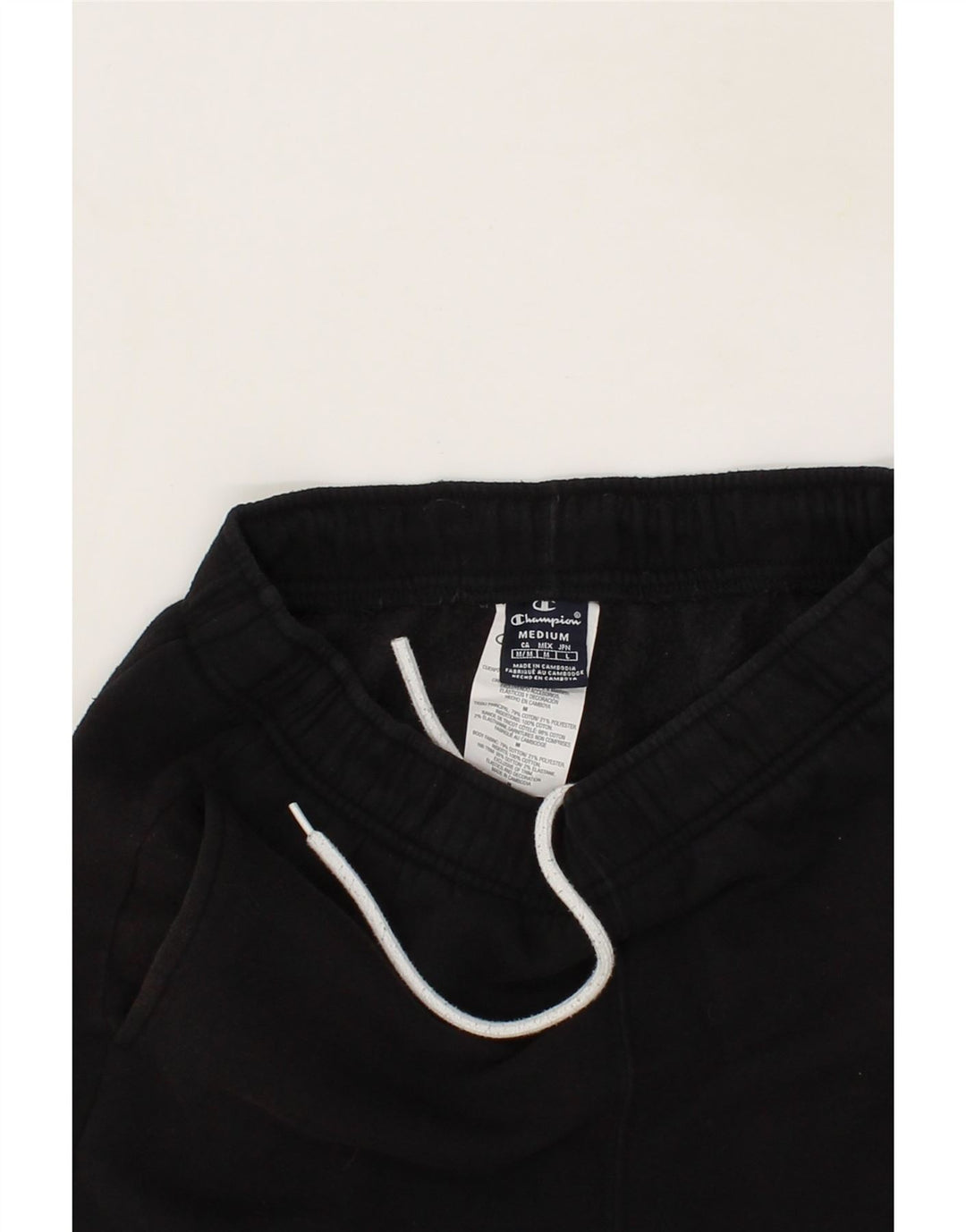 CHAMPION Mens Tracksuit Trousers Joggers Medium  Black Colourblock Cotton Vintage Champion and Second-Hand Champion from Messina Hembry 