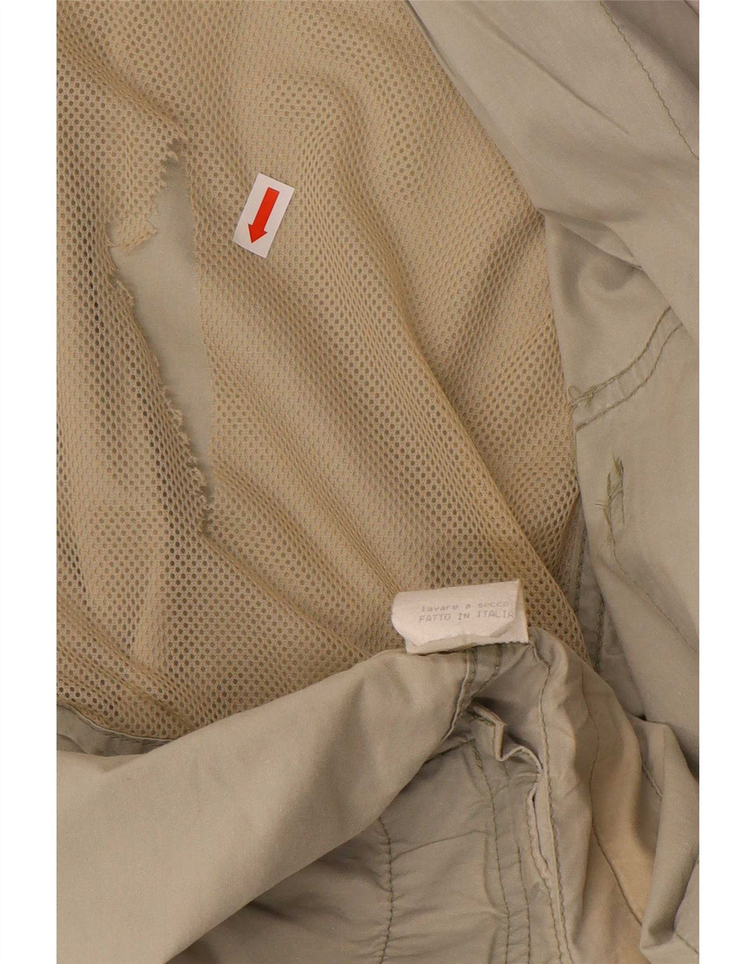 Vintage Herre Military Jacket UK 38 Medium Beige Bomuld
