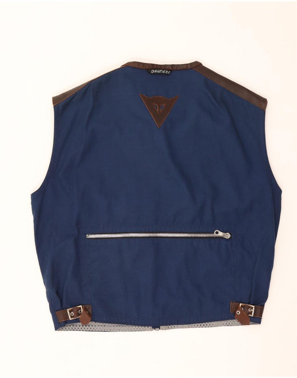Dainese Mens Utility Gilet UK 40 Large Blue Colourblock