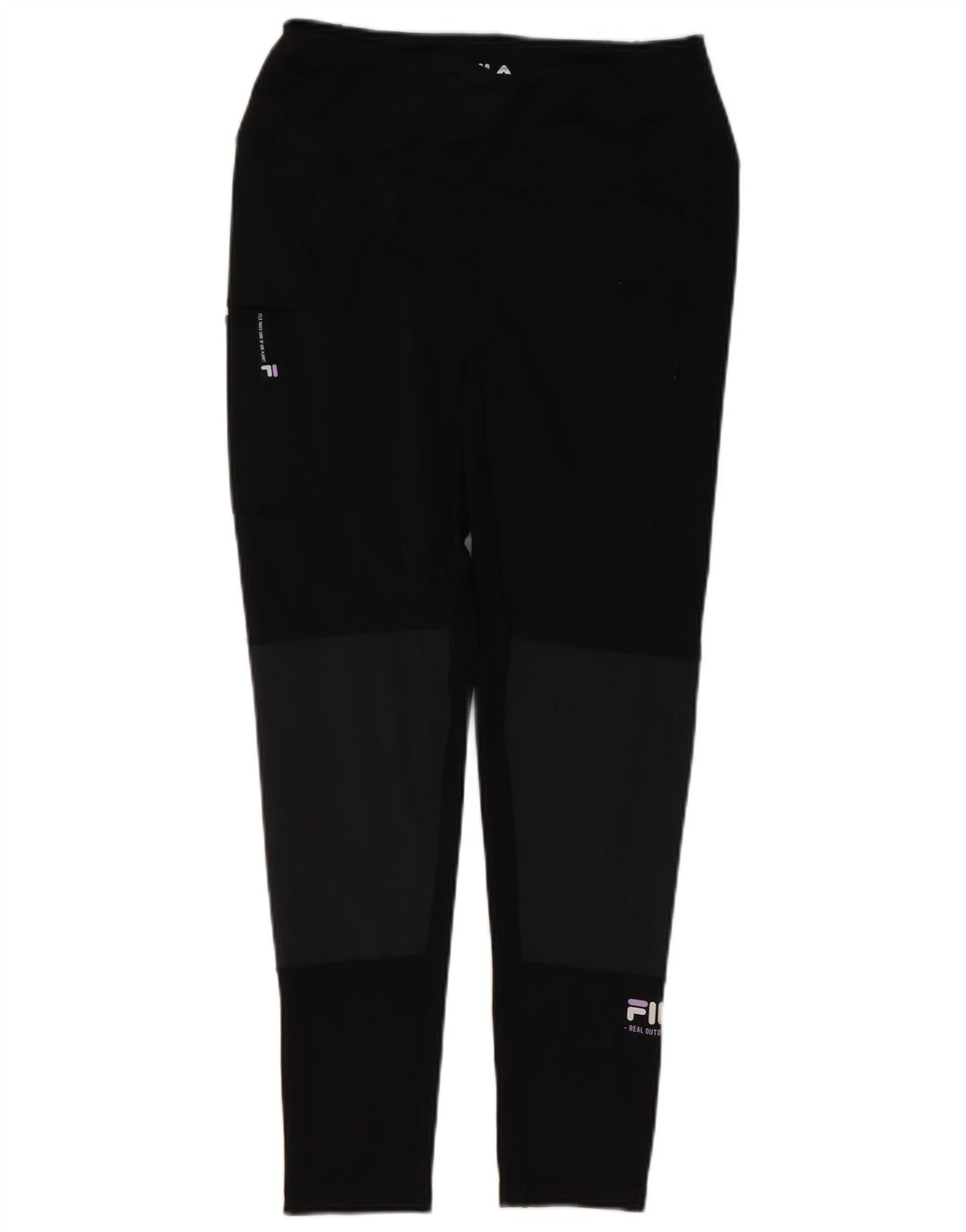 Fila Dame Leggings UK 12 Medium Sort