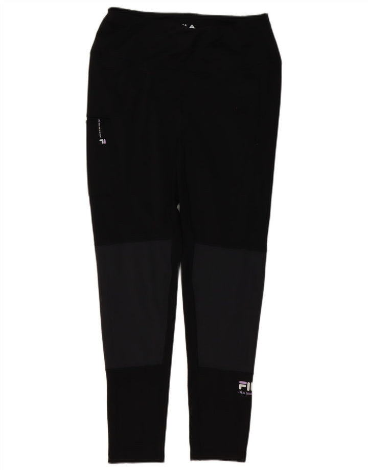 Fila Dame Leggings UK 12 Medium Sort