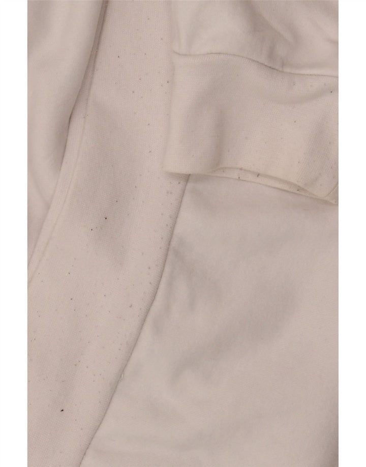 KAPPA Grafisk hættetrøje til mænd, stor hvid bomuld