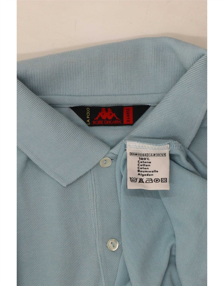 Kappa herre poloshirt XL blå bomuld