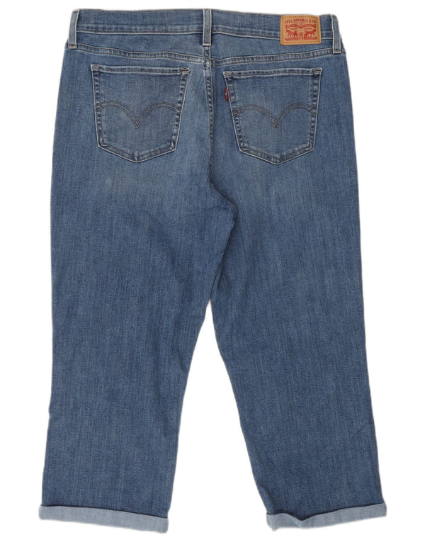 LEVI'S Dame Capri Jeans W31 L21 Blå