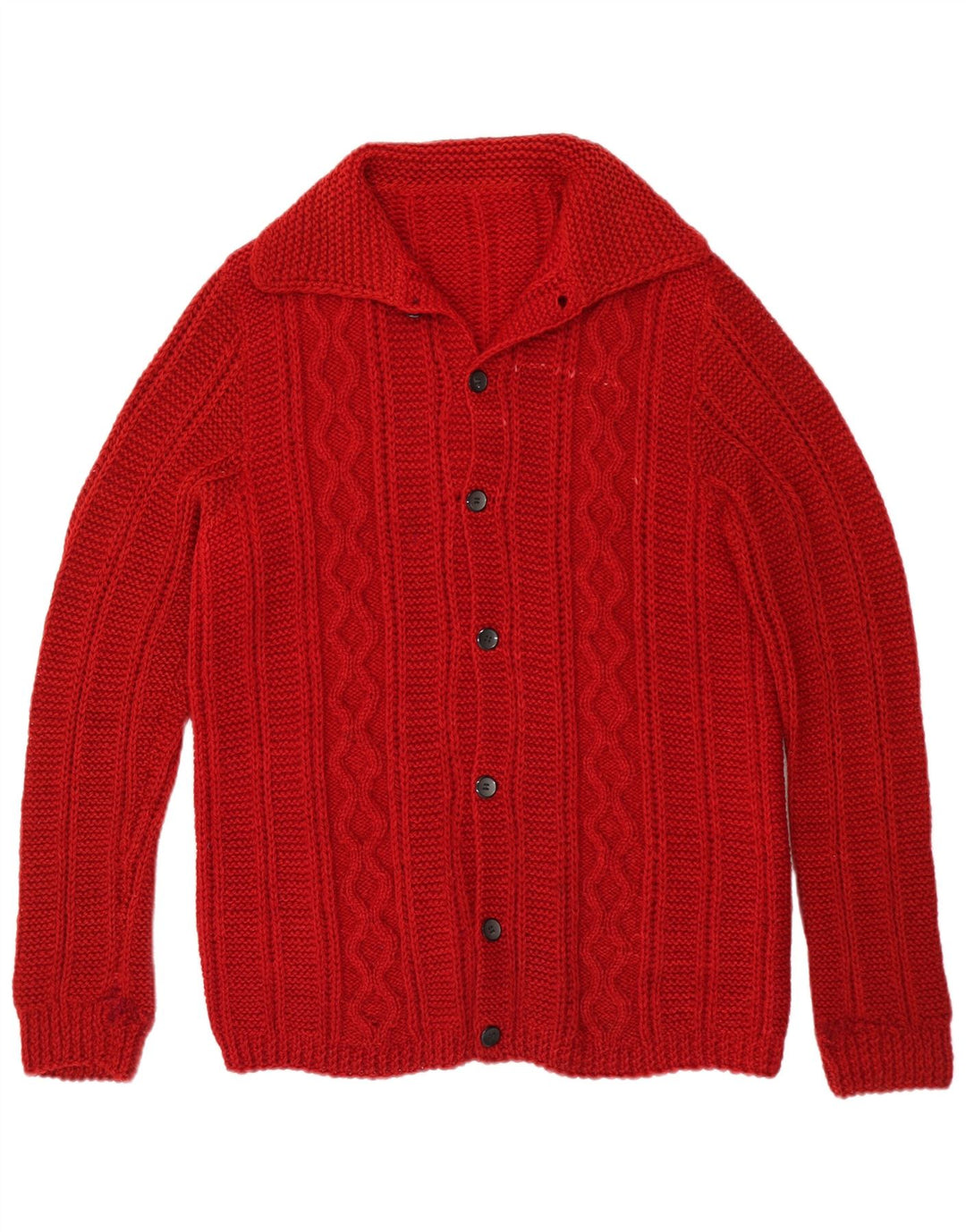Vintage herre cardigan sweater Medium Burgundy